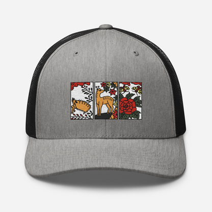 [Hanafuda] หมวกติดตามผีเสื้อหมูป่าสมัยใหม่ (เย็บปักถักร้อย)